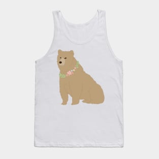 Floral Bear Tank Top